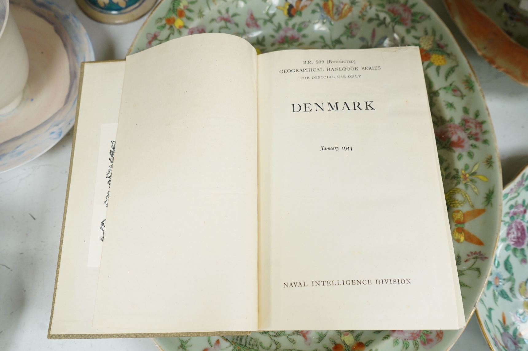 Naval Intelligence Division, Geographical Handbook Series - Denmark (1 pocket map), 1944; Norway (3 pocket maps), 2 vols., 1943-44. (3)